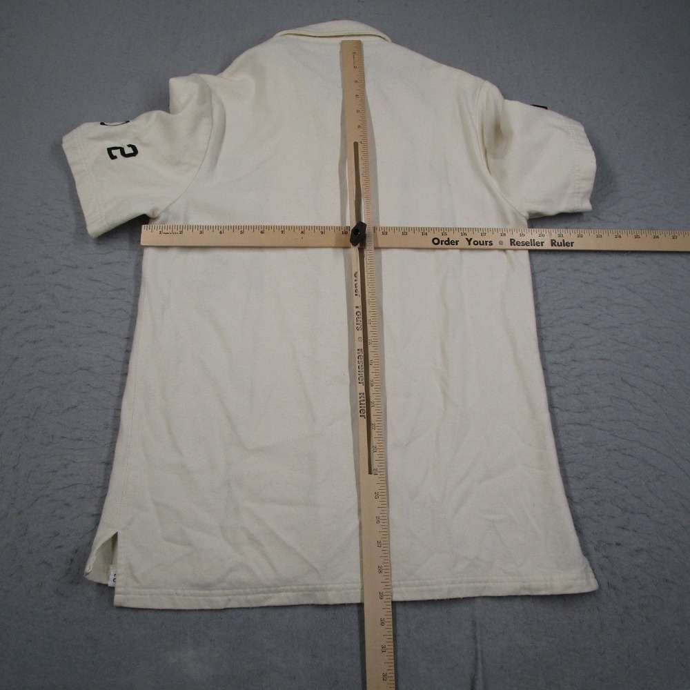 I Love Ugly Mens Future League 172 Wool Blend Short Sleeve Shirt Cream Small - Picture 7 of 10